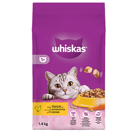 WHİSKAS KURU MAMA TAVUKLU 1,4 KG*6